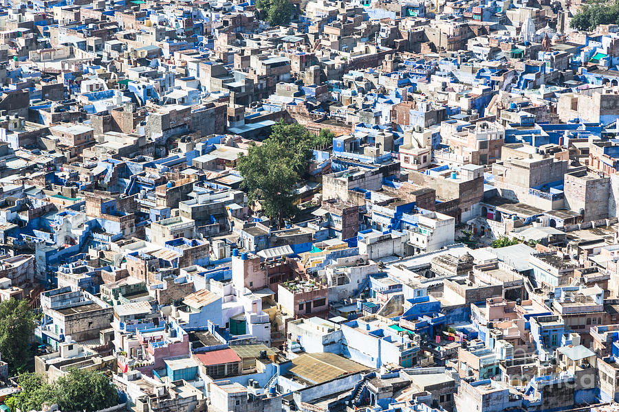 Architecture Photograph - Jodhpur blue city by Didier Marti