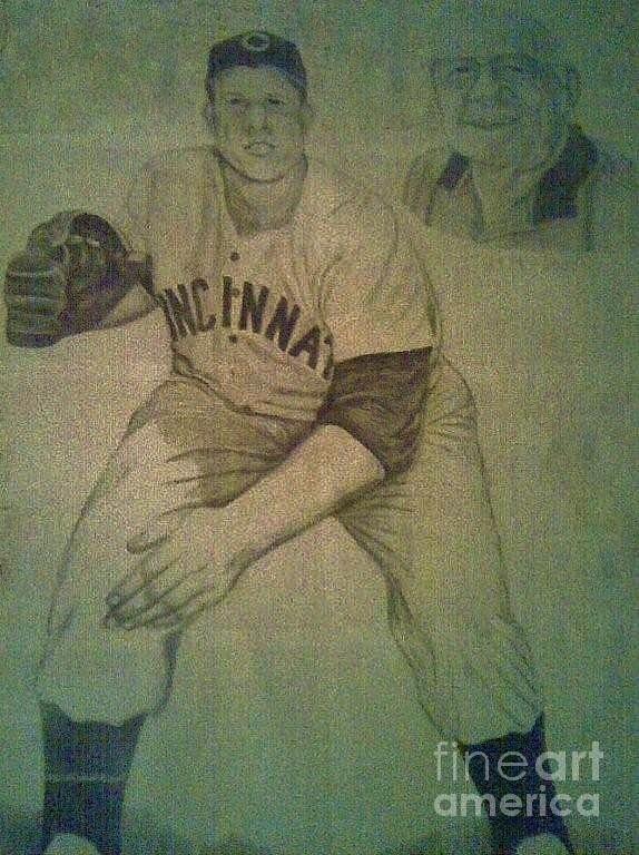 Joe Nuxhall, Cincinnati Reds Drawing