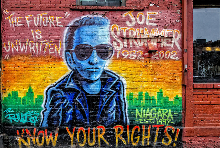 Joe Strummer Mural Lower East Side NYC Photograph by Robert Ullmann