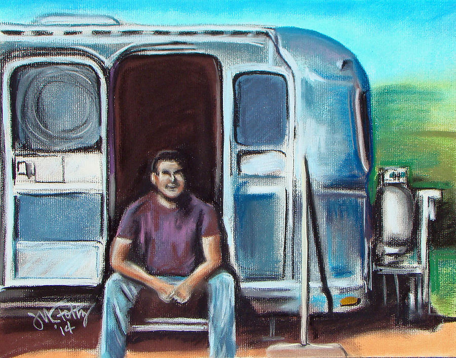 Joes Airstream Pastel by Michael Foltz