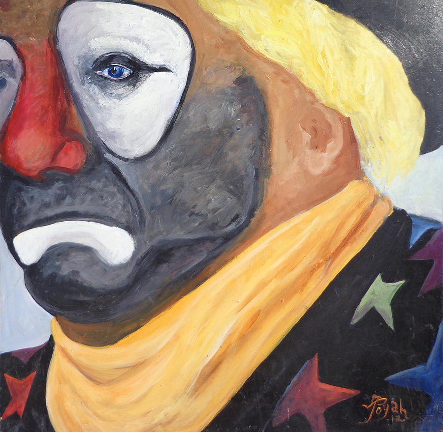 Joey The Rodeo Clown Painting