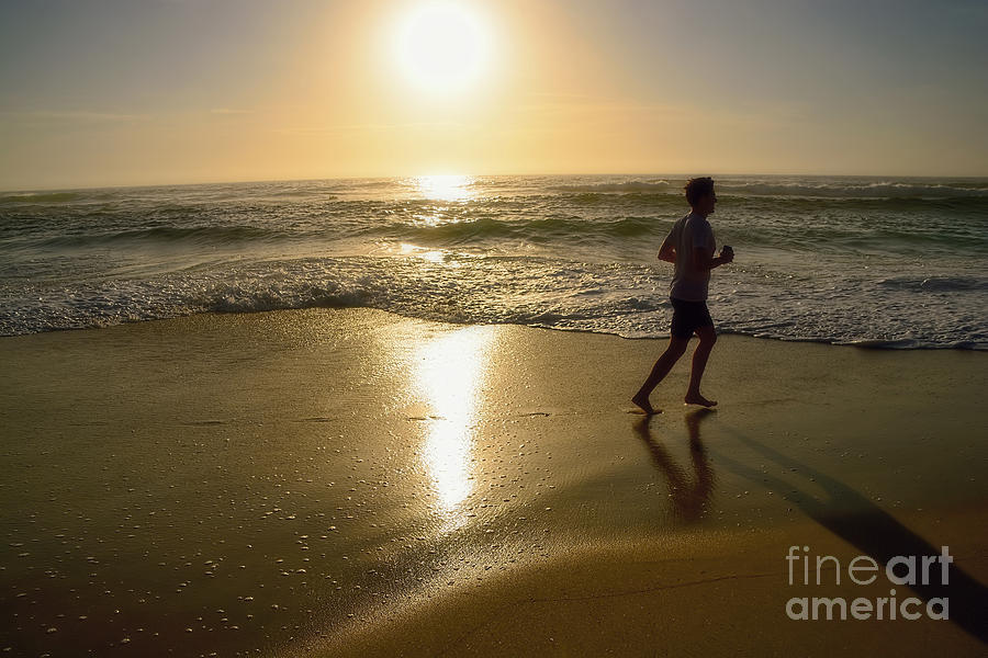 Jogging at Sunrise by Kaye Menner Photograph by Kaye Menner