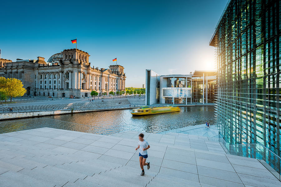 Jogging in the Berlin government district, Berlin,Germany Photograph by @by Feldman_1