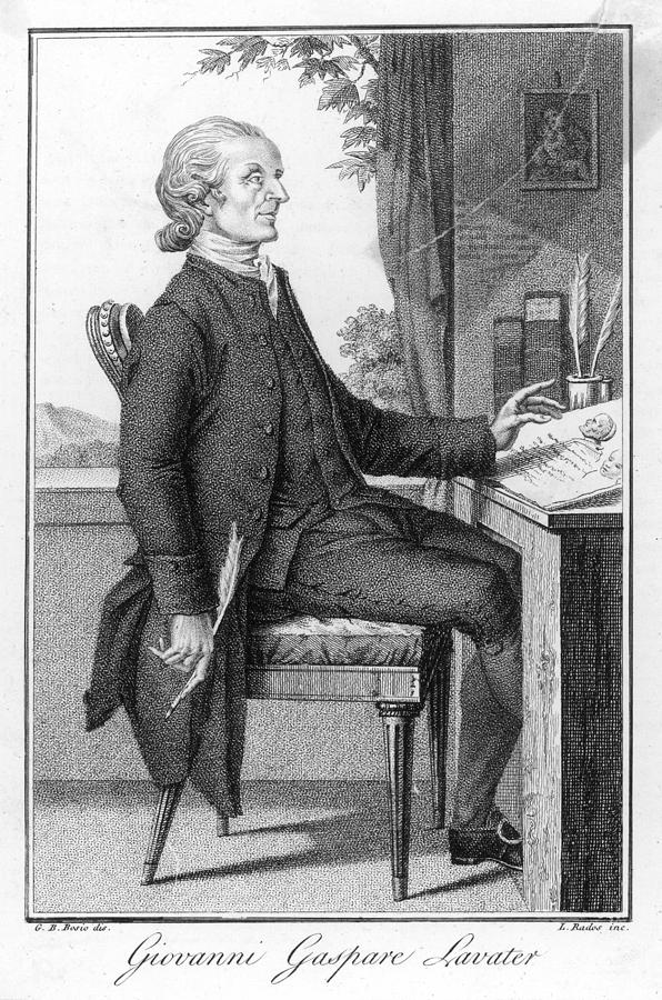 Lavater Drawing - Johann Kaspar Lavater  Swiss Poet by Mary Evans Picture Library