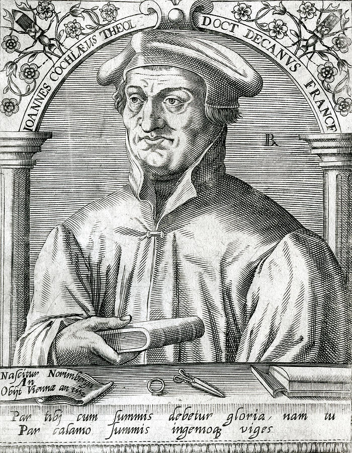 Johannes Cochlaeus Known Drawing by Mary Evans Picture Library - Pixels