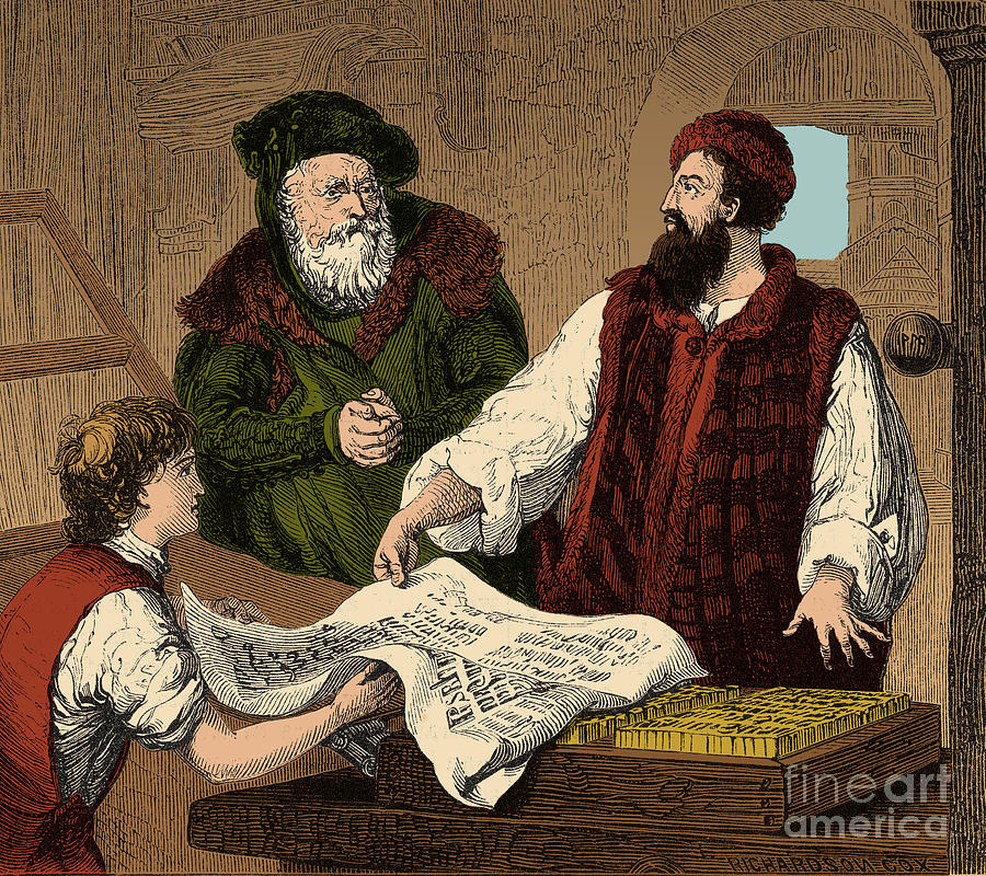 Johannes Gutenberg, German Publisher Photograph by Photo Researchers