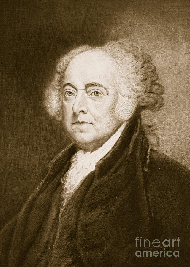 John Adams, 2nd President of the United States of America, published 1901  Drawing by George Healy