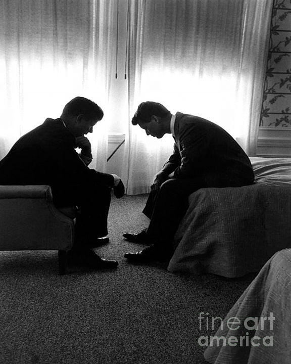 John and Robert Kennedy Photograph by Baltzgar