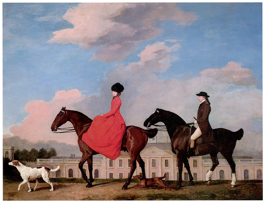 George Stubbs Painting - John and Sophia Musters Riding at Colwick Hall by George Stubbs
