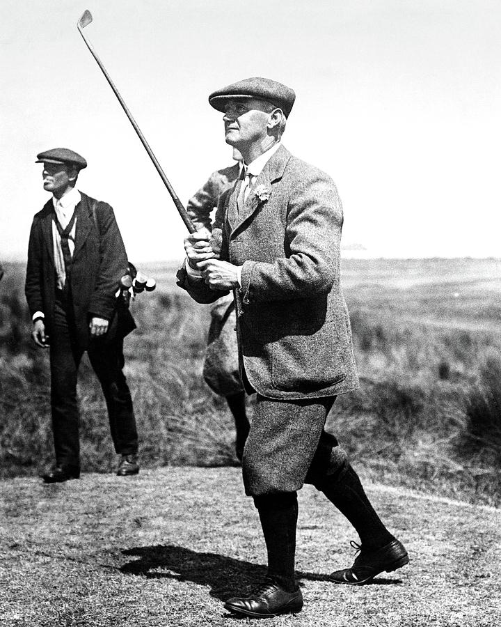 John Ball Playing Golf Photograph by Artist Unknown