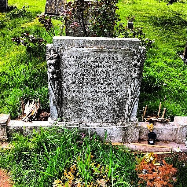 Summer Photograph - John Bonhams Grave #johnbonham by Alex George