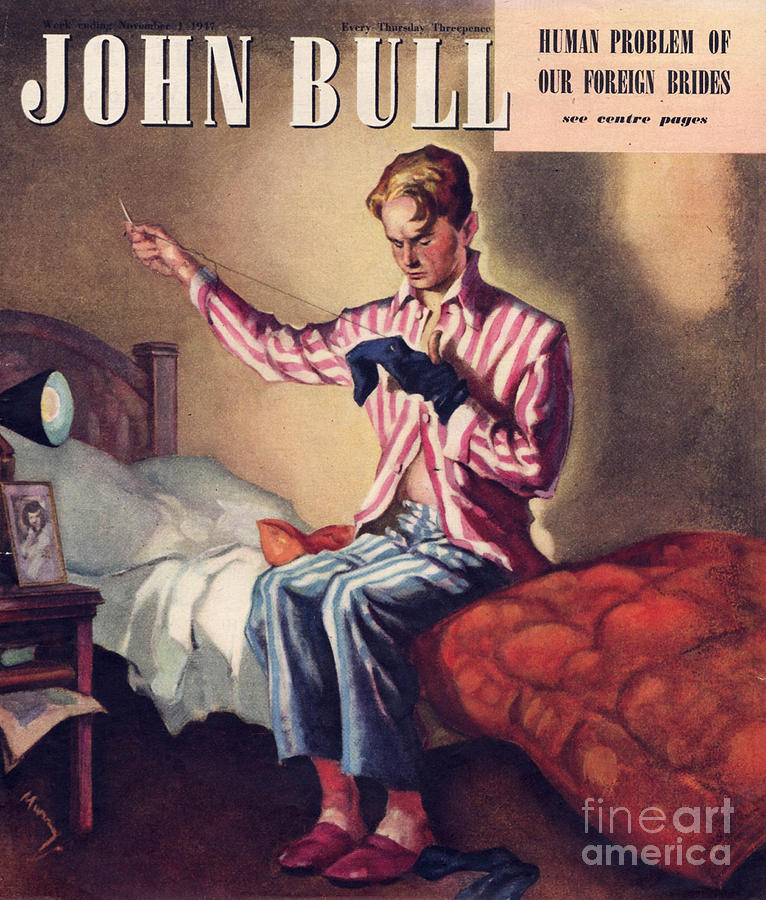 1940s Drawing - John Bull 1947 1940s Uk Darning Socks by The Advertising Archives