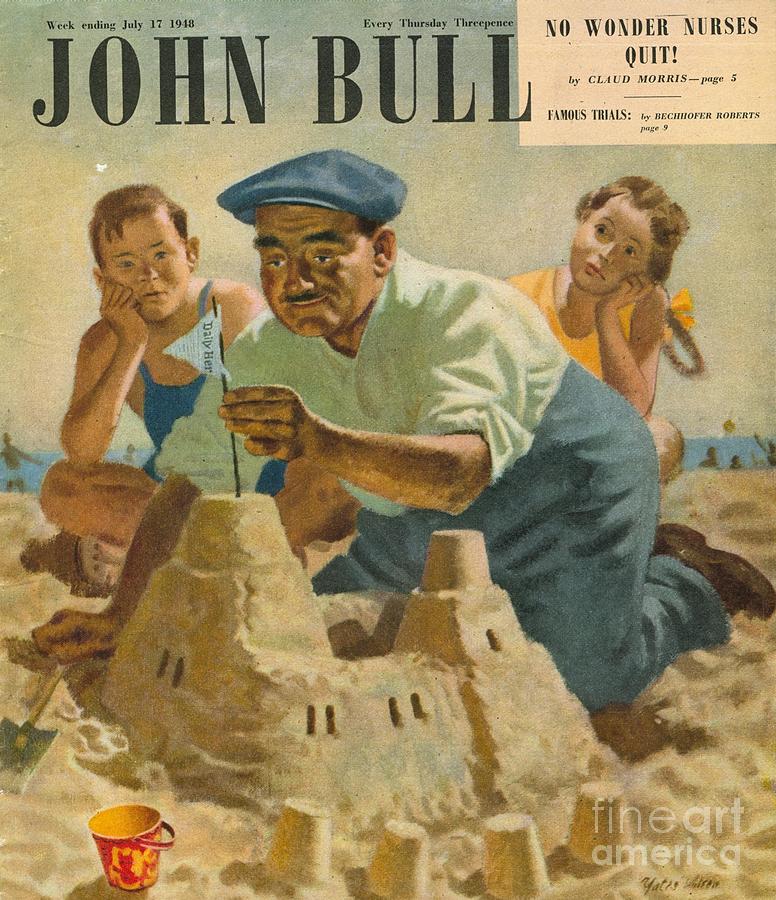 1940s Drawing - John Bull 1948 1940s Uk Holidays by The Advertising Archives