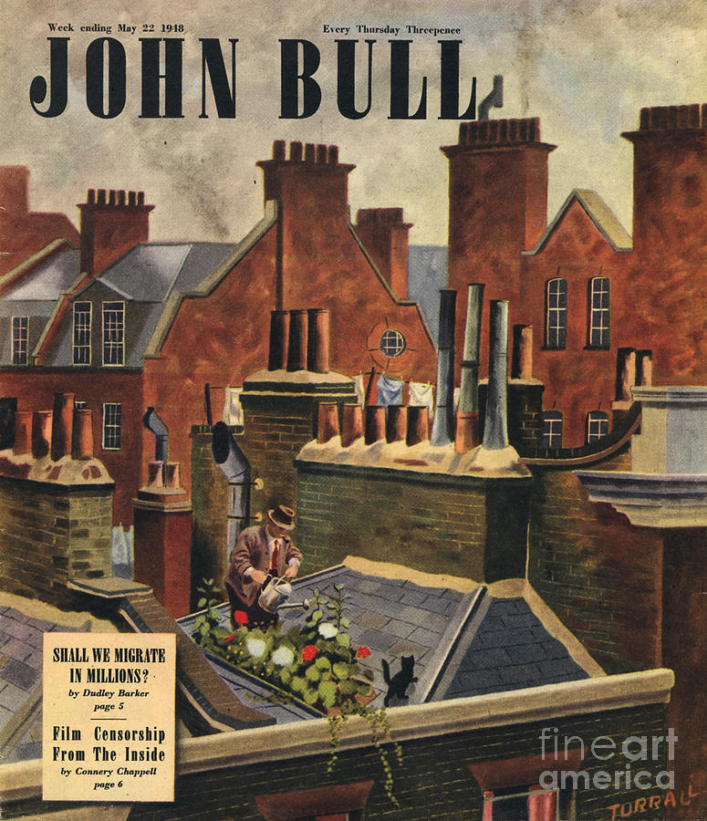 1940s Drawing - John Bull 1948 1940s Uk Roof Gardens by The Advertising Archives