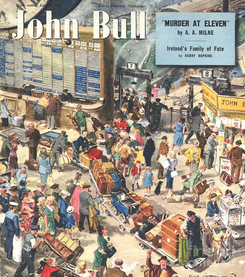 1940s Drawing - John Bull 1949 1940s Uk Holidays Trains by The Advertising Archives