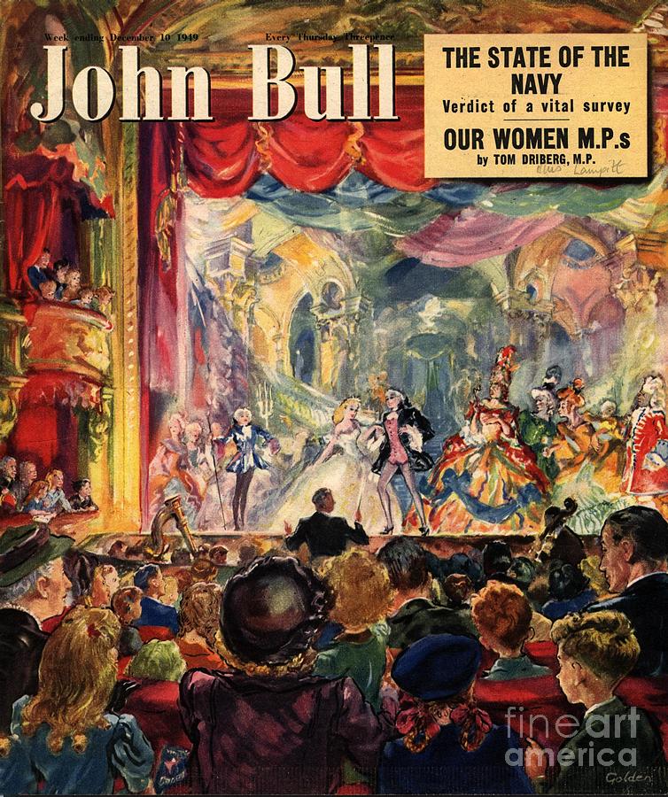 1940s Drawing - John Bull 1949 1940s Uk Pantomimes by The Advertising Archives