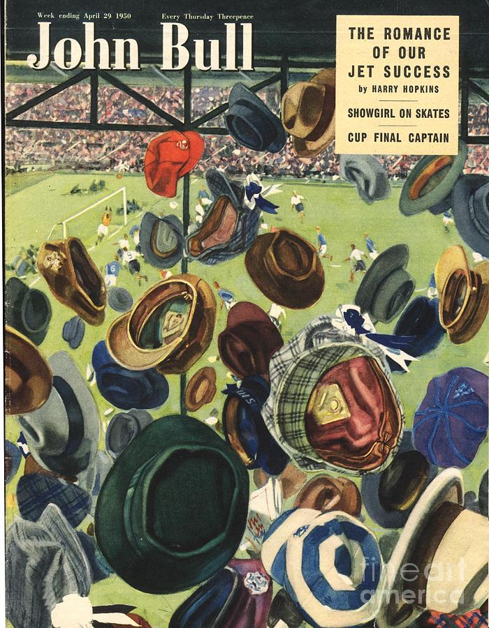Sports Drawing - John Bull 1950 1950s Uk Football Hats by The Advertising Archives