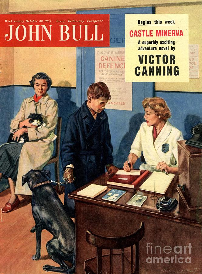 1950s Drawing - John Bull 1950s Uk Dogs Vets Magazines by The Advertising Archives