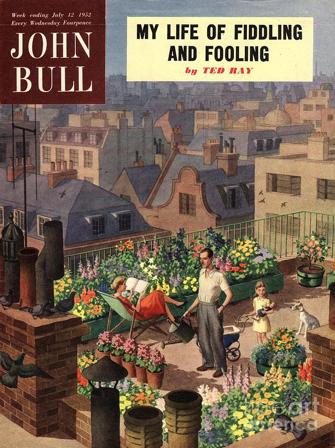 1950s Drawing - John Bull 1950s Uk Roof Gardens by The Advertising Archives