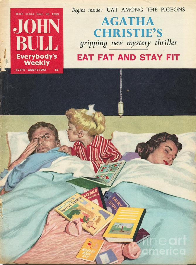 1950s Drawing - John Bull 1950s Uk Sleep Reading by The Advertising Archives