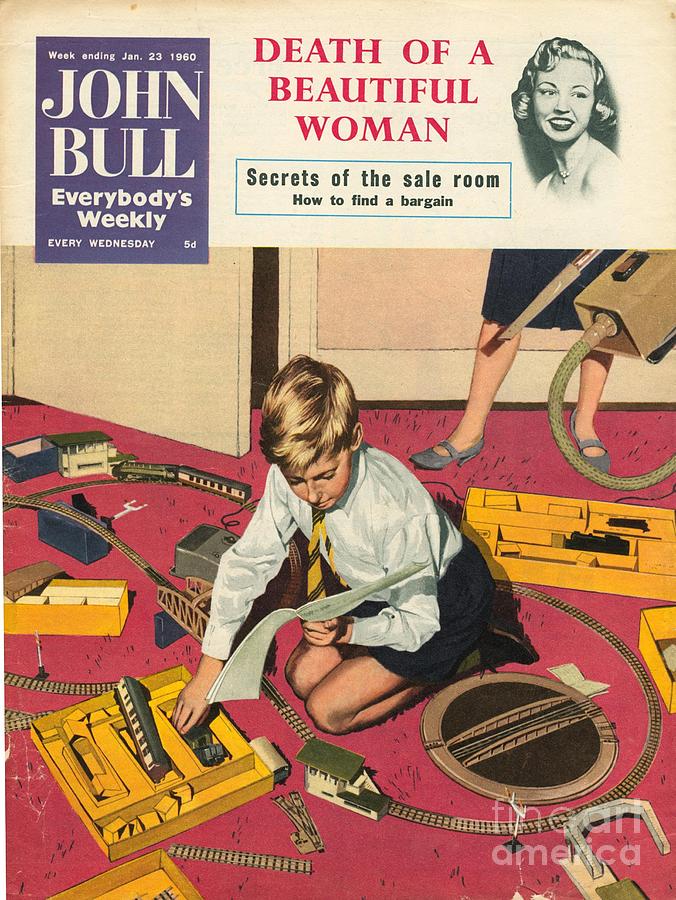 1950s Drawing - John Bull 1950s Uk Train Sets Hobbies by The Advertising Archives