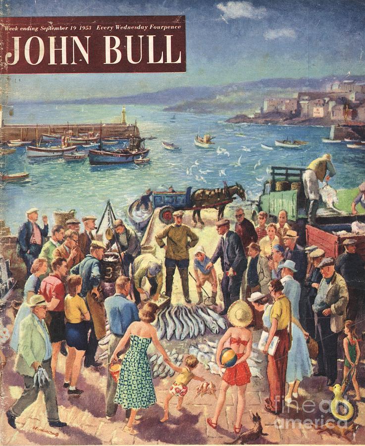 1950s Drawing - John Bull 1953  1950s Uk Holidays by The Advertising Archives