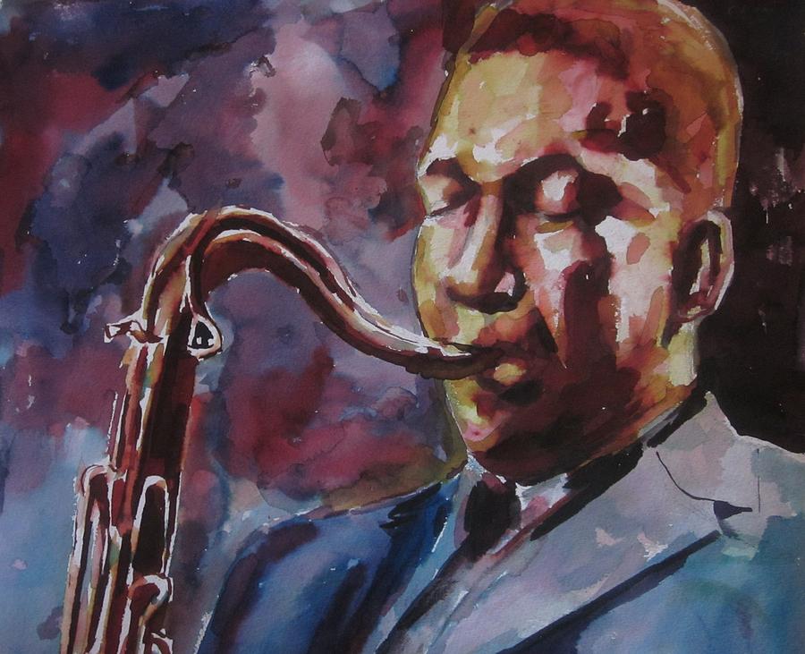 Jazz Painting - John Coltrane by Ohanlon Art