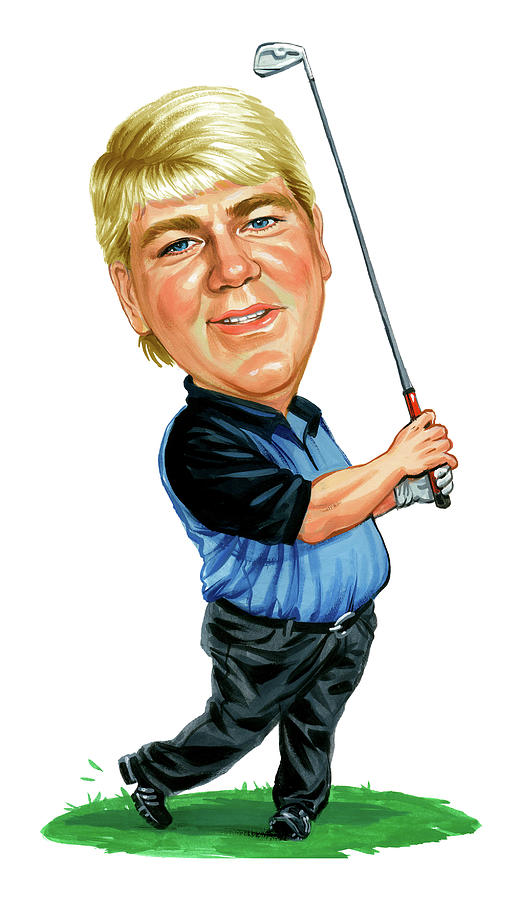 Golf Painting - John Daly by Art  