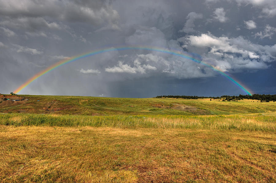 John Deer at the End of the Rainbow Photograph by Richard Gehlbach