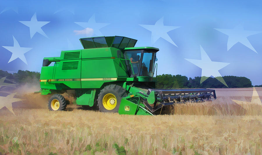 John Deer tractor flag Photograph by Michael Methe - Fine Art America