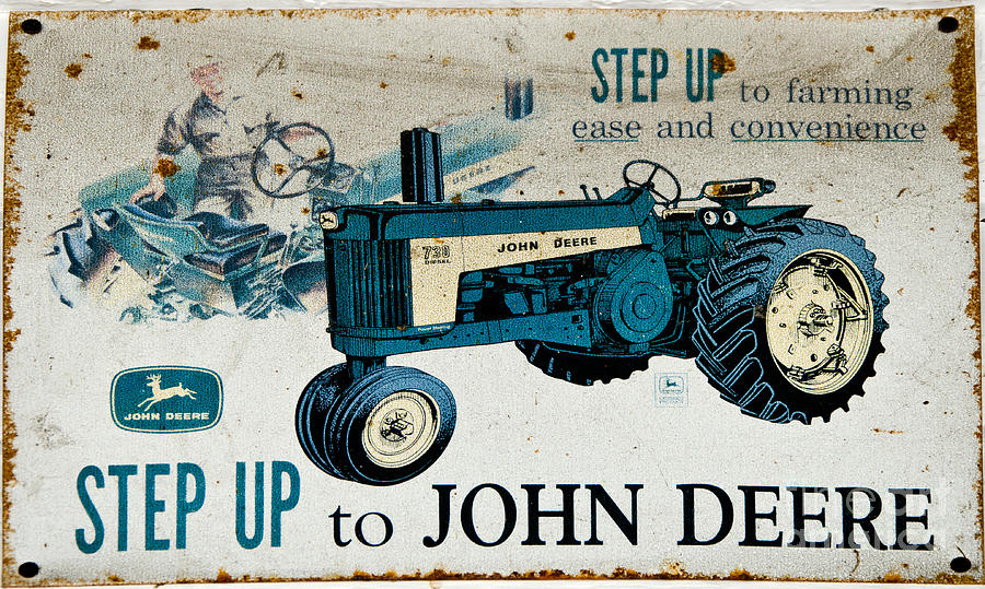 John Deere Tractor Sign Photograph by Paul Mashburn