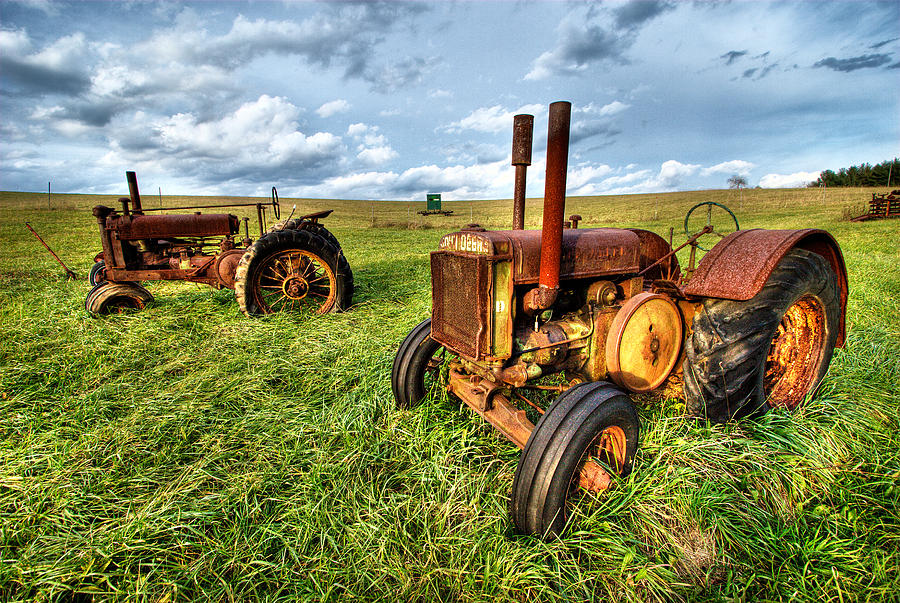 John Deere Tractors I - Blue Ridge Photograph by Dan Carmichael