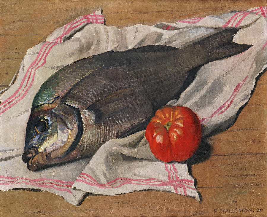 Fish Painting - John Dory by Felix Vallotton