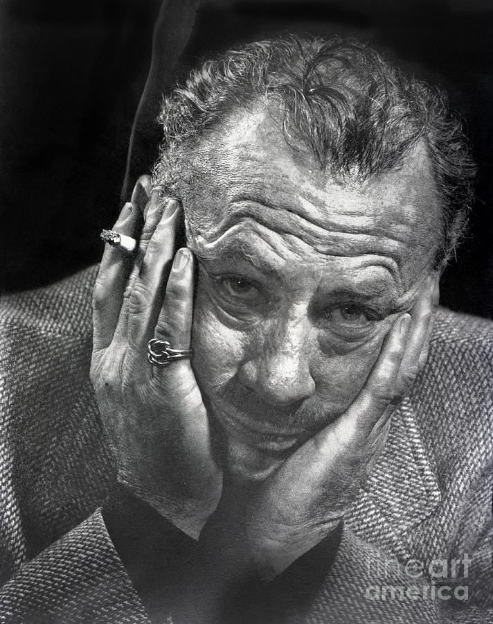 Portrait Photograph - John Ernst Steinbeck American writer 1954 by Monterey County Historical Society