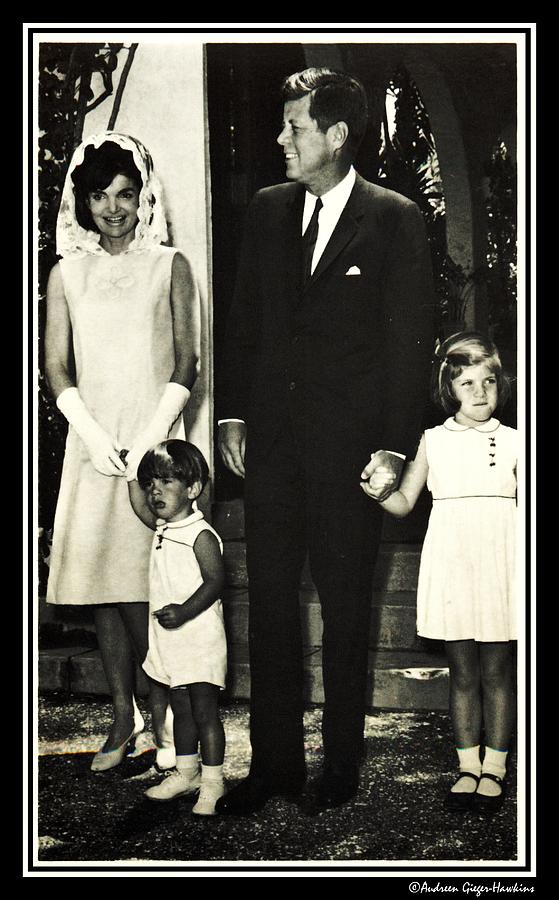John F Kennedy Photograph - John F Kennedy and Family at Easter by Audreen Gieger