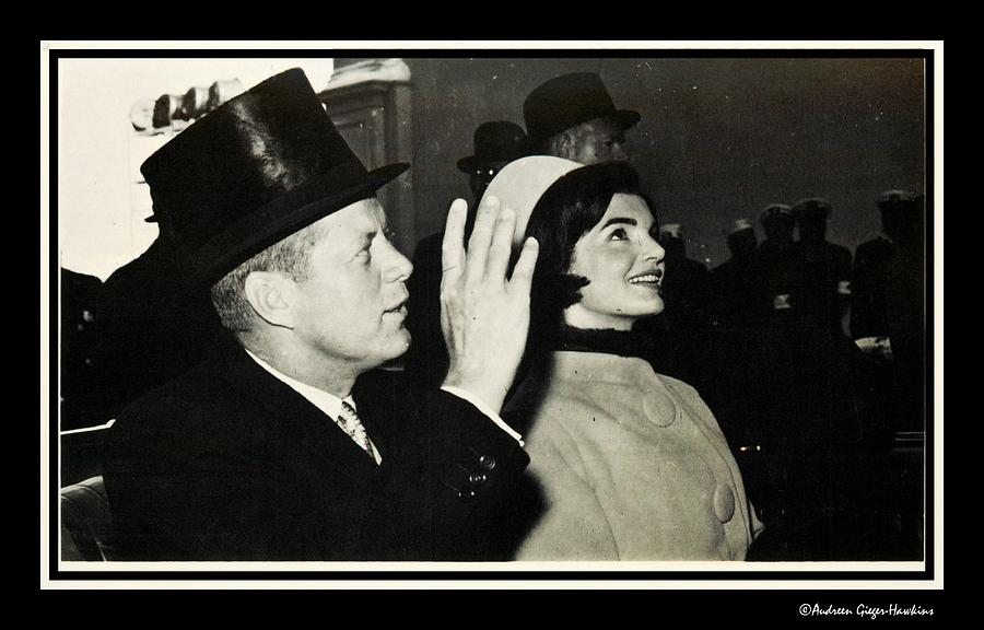 John F Kennedy Photograph - John F Kennedy and Jacqueline after his taking Oath by Audreen Gieger