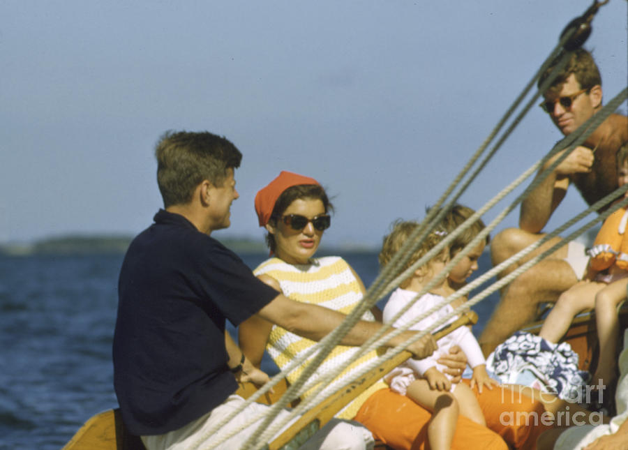 John F. Kennedy Boating by The Harrington Collection