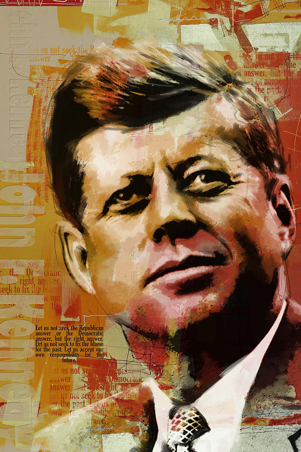 John F. Kennedy Painting by Corporate Art Task Force