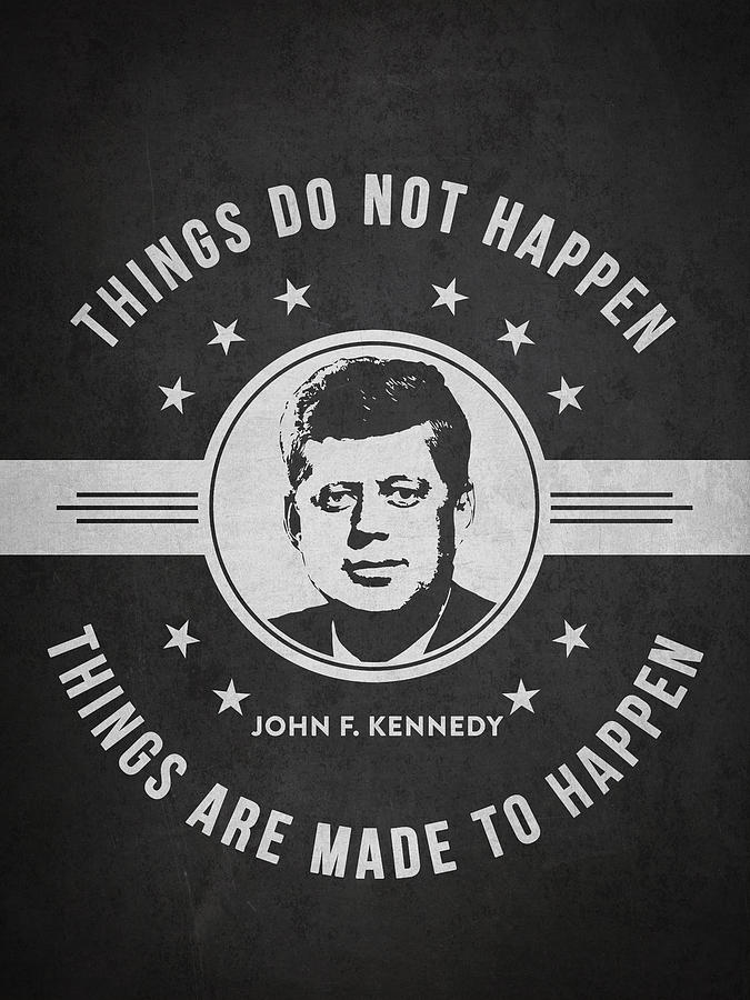 John F Kennedy Digital Art - John F Kennedy - Dark by Aged Pixel