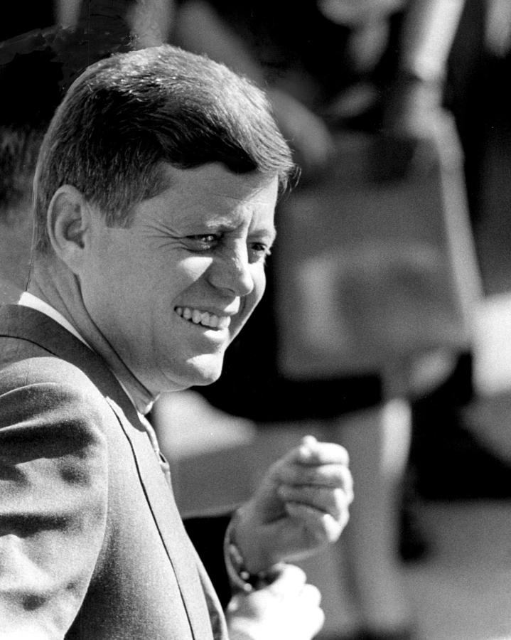 Vintage Photograph - John F. Kennedy Inside Joke by Retro Images Archive