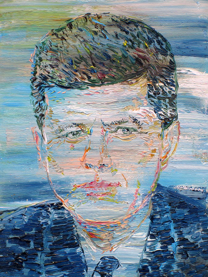 John F Kennedy Painting - JOHN F. KENNEDY - oil portrait by Fabrizio Cassetta
