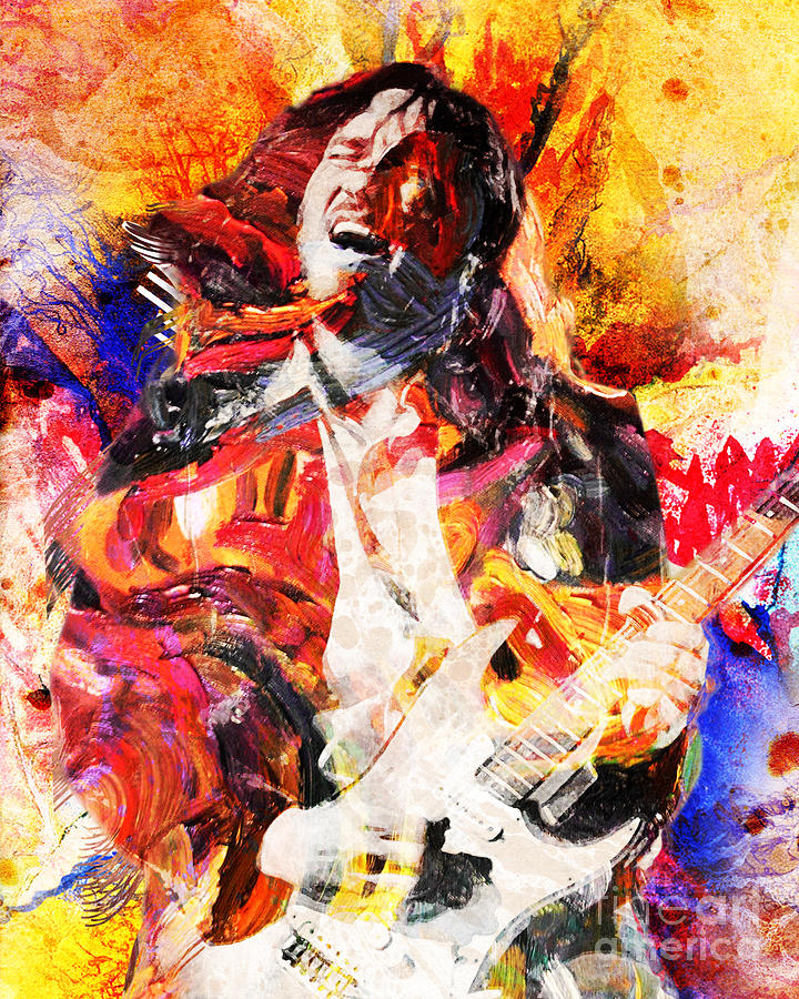 John Frusciante - Red Hot Chili Peppers Original Painting Print ...