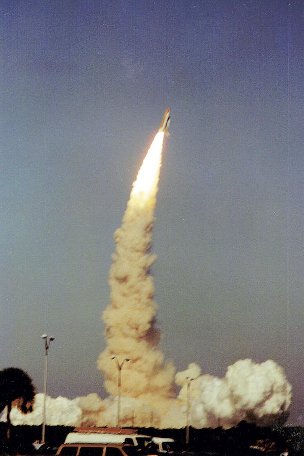 Florida Photograph - John Glenn Space Shuttle Launch by Greg McElhinny