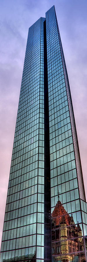 John Hancock Tower - Boston Vertical Panoramic Photograph by Joann Vitali