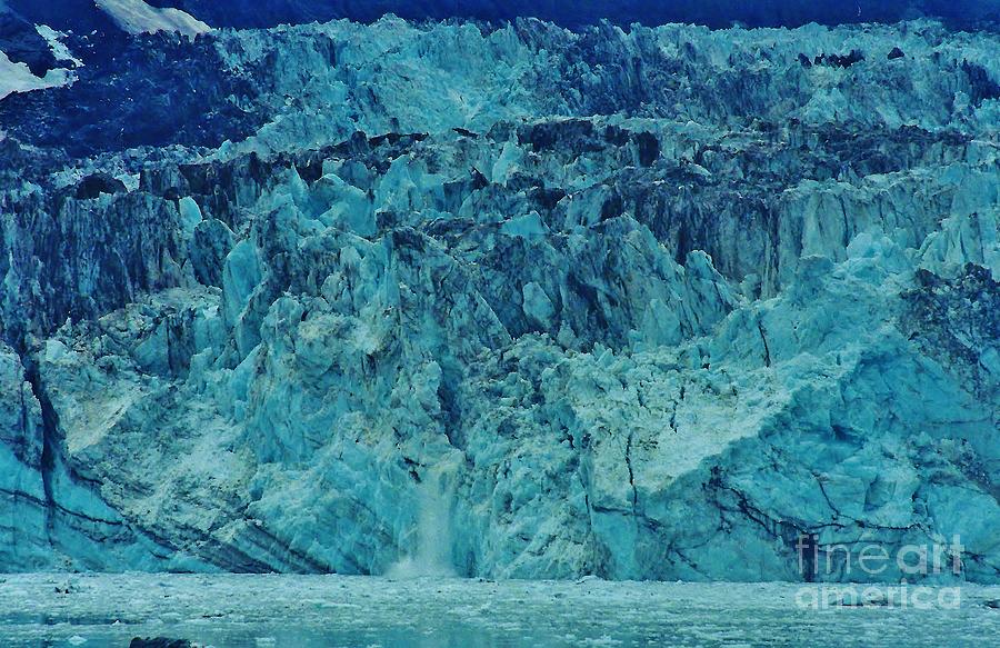 John Hopkins Glacier Up Close Photograph by D Hackett