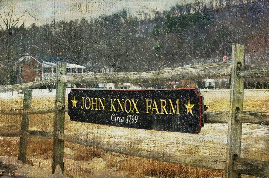 Sign Photograph - John Knox Farm by Stephanie Calhoun