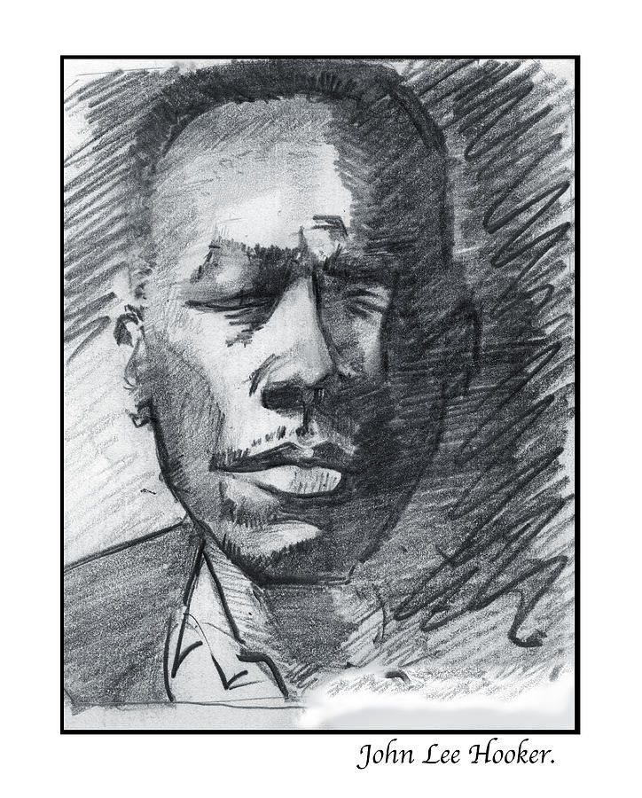 John Lee Hooker Drawing by Charlie Crawford - Fine Art America