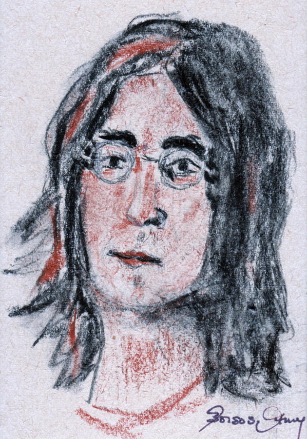 John Lennon  Painting by Anna Ruzsan