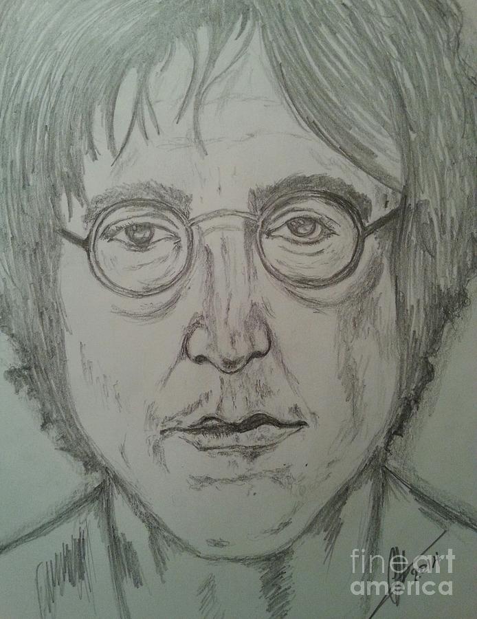 John Lennon Drawing - John Lennon by Collin A Clarke