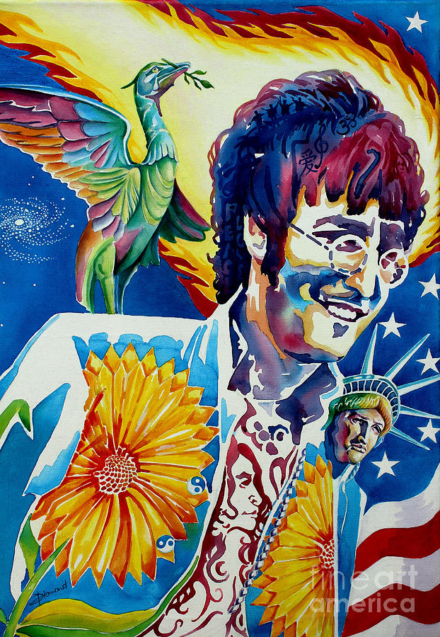 John Lennon Painting - John Lennon by Debbie  Diamond